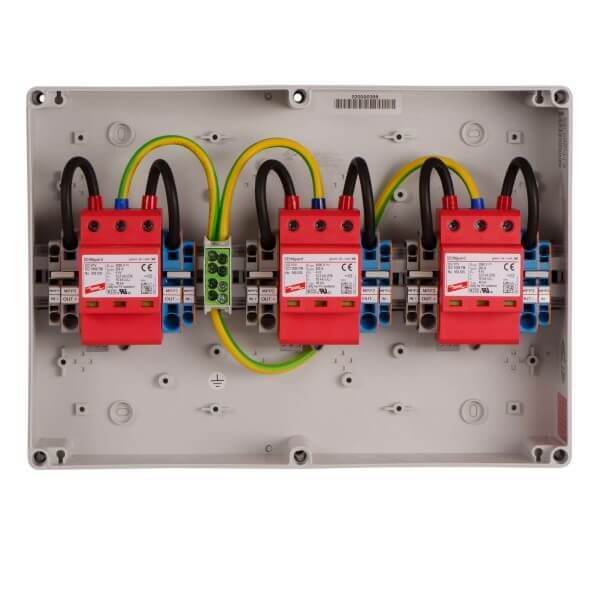 enwitec Overspanningsbeveiliging DC type I+II 3 MPPT, klemmen