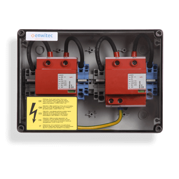 enwitec Overspanningsbeveiliging DC type I+II 2 MPPT, klemmen