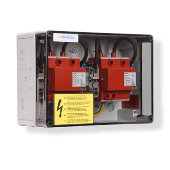 enwitec Overspanningsbeveiliging DC type I+II 2 MPPT, klemmen