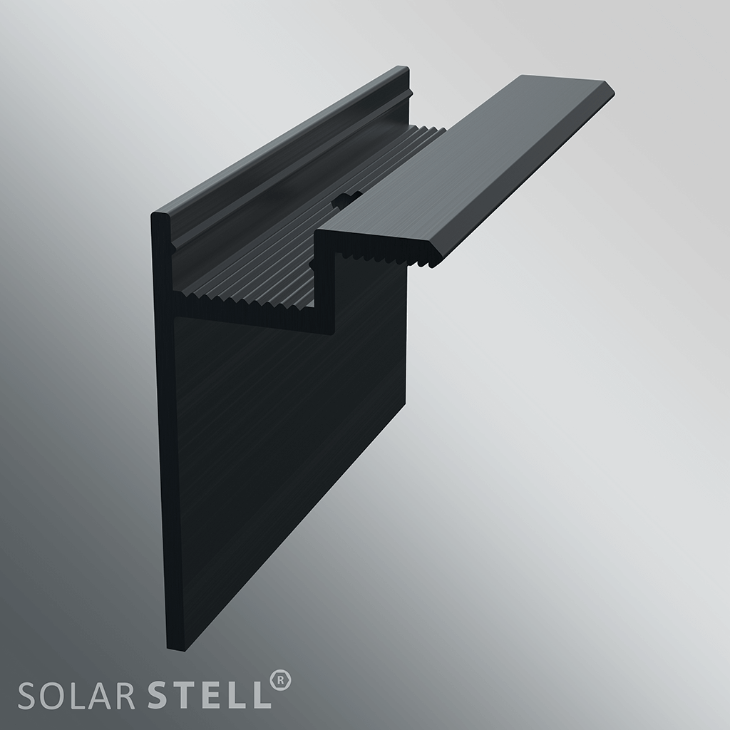 Eindklem zwart, 45mm