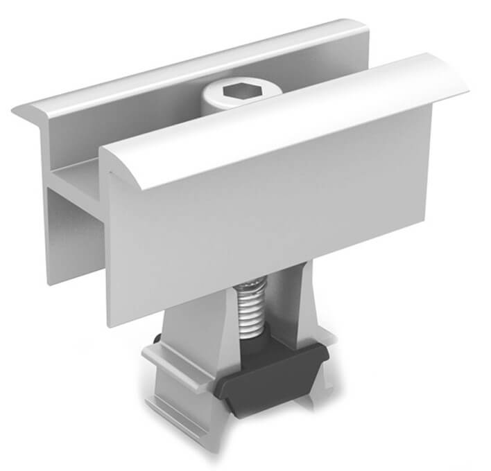 K2 universele module-middenklem OneMid, zilver